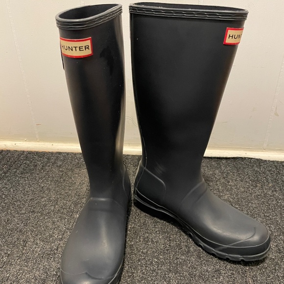 HUNTER  Rain Boots  - Black- Size EU 37 - Picture 1 of 5